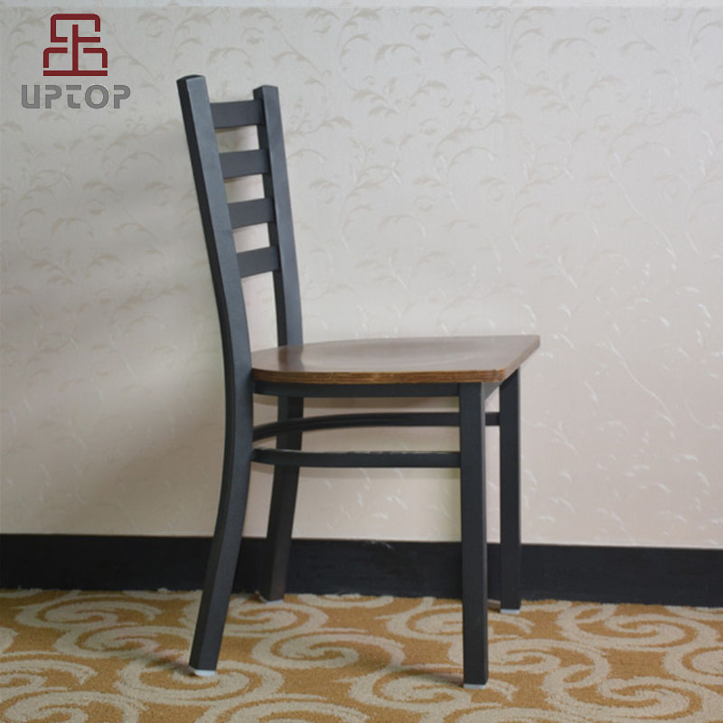 Uptop Furnishings-Manufacturer Of Retro Dining Chairs Uptop Black Ladder Back Metal Restaurant-1