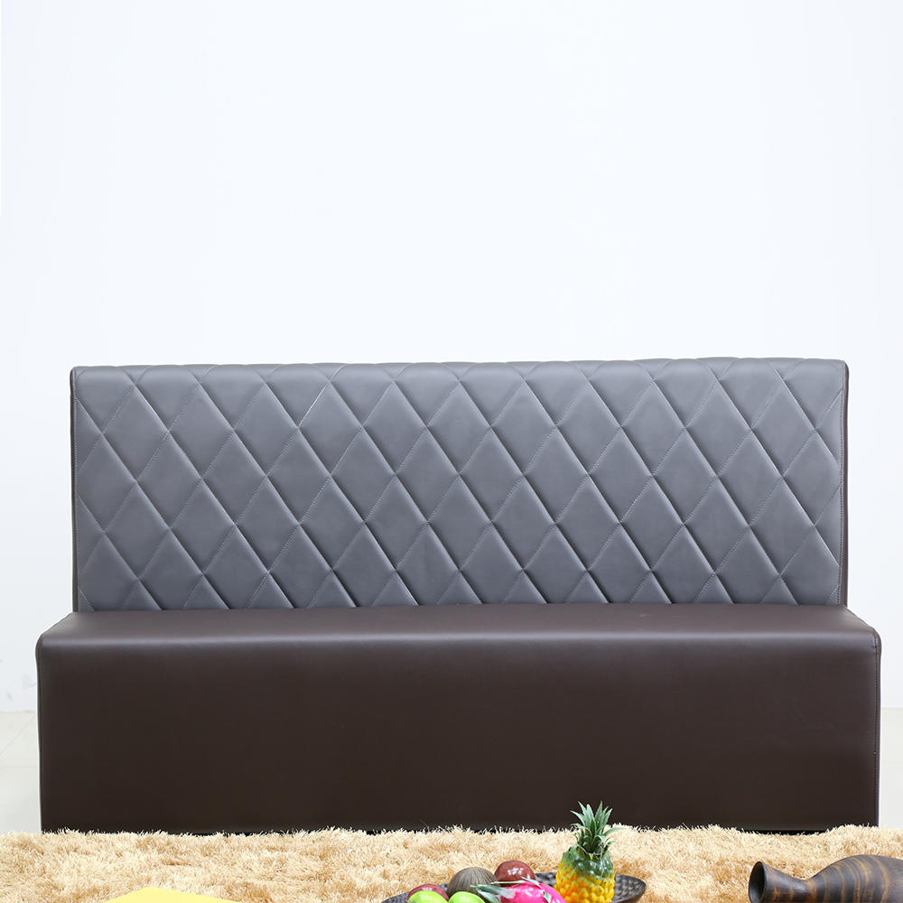 (SP-KS345) Modern wood furniture dining room sets leather sofa seating restaurant booths