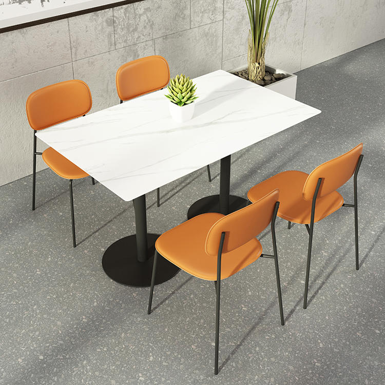 (SP-LC201) New wholesale stackable metal cafe furniture restaurant chairs used dining sets