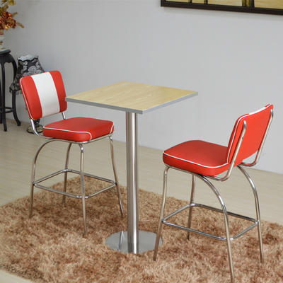 (SP-CT847) 1950s American bar dining tables and chairs set restaurant furniture