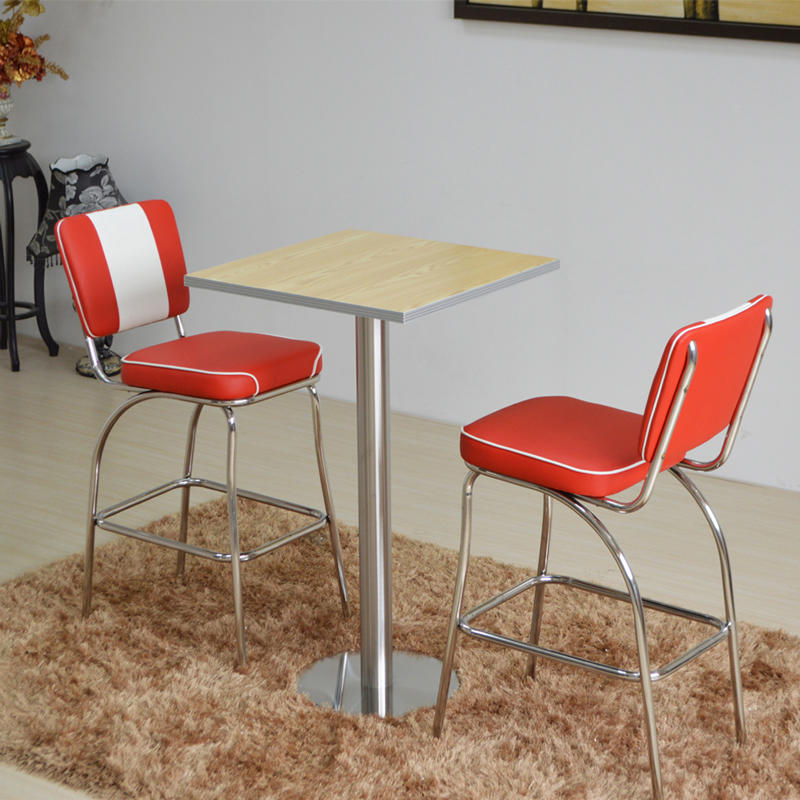 (SP-CT847) 1950s American bar dining tables and chairs set restaurant furniture