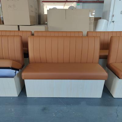 (SP-KS385) Modern casual double sided  cafe furniture sofa booth seating restaurant sets