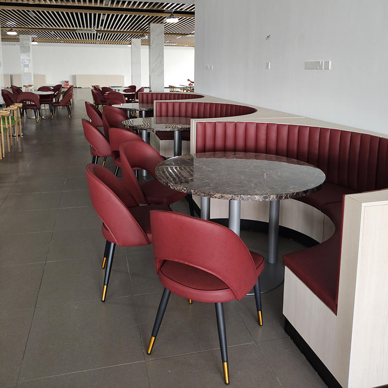 (SP-CS139) Modern furniture leather sofa restaurant furniture