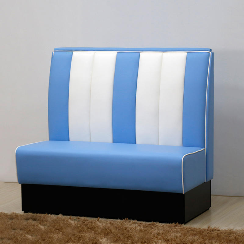 (SP-KS269) Restaurant furniture blue sofa booth seating