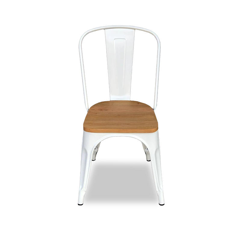 (SP-MC035) Restaurant white metal dining chair