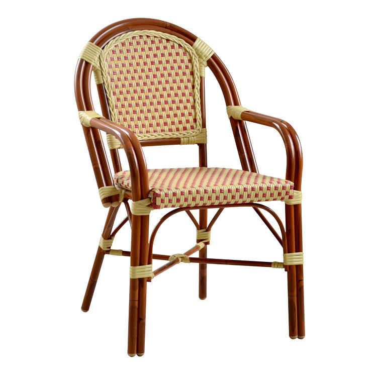 New Style PE Rattan Arm Chair For Restaurant