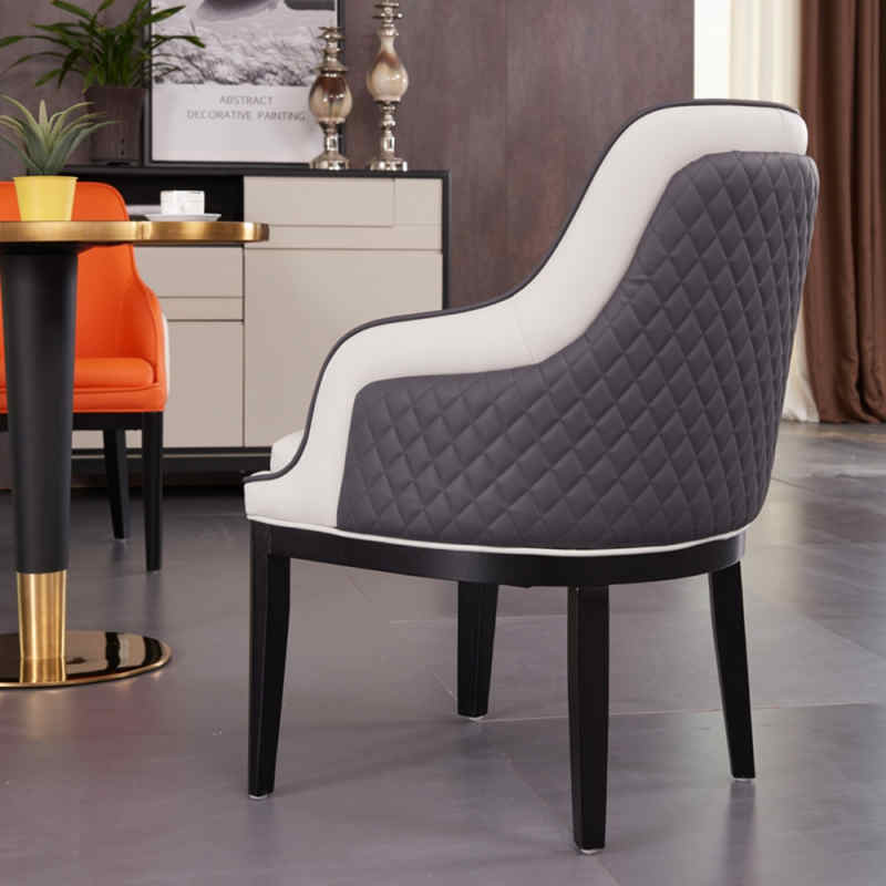Modern hotel leather dining restaurant chairs