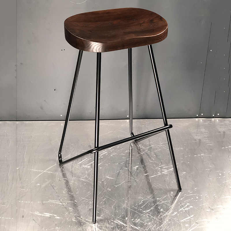 Sample design wood seat metal frame chair
