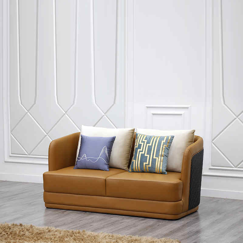 Modern three seater leather sofas living room sofas
