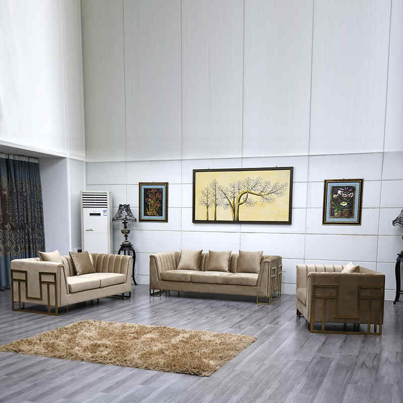 product-Uptop Furnishings-Three seater velvet luxury sofa living room furniture sofa set-img
