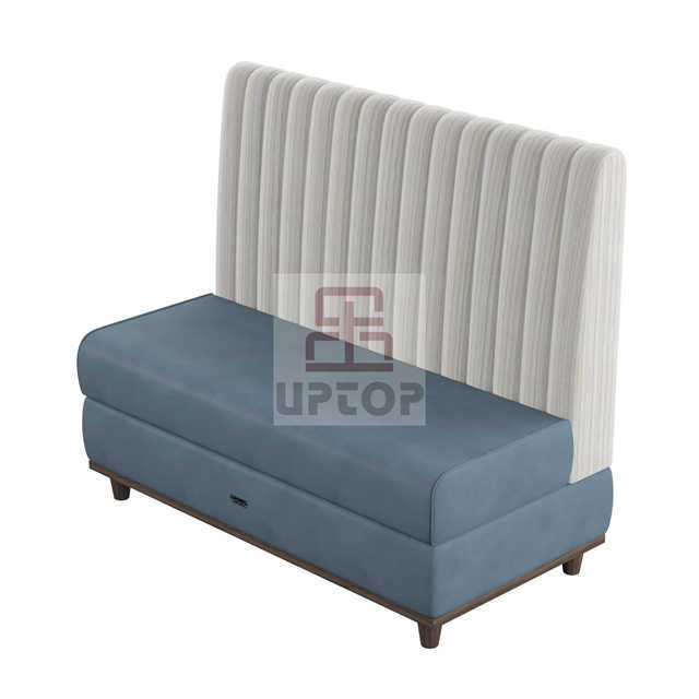 High quality restaurant dining furniture leather sofa booth