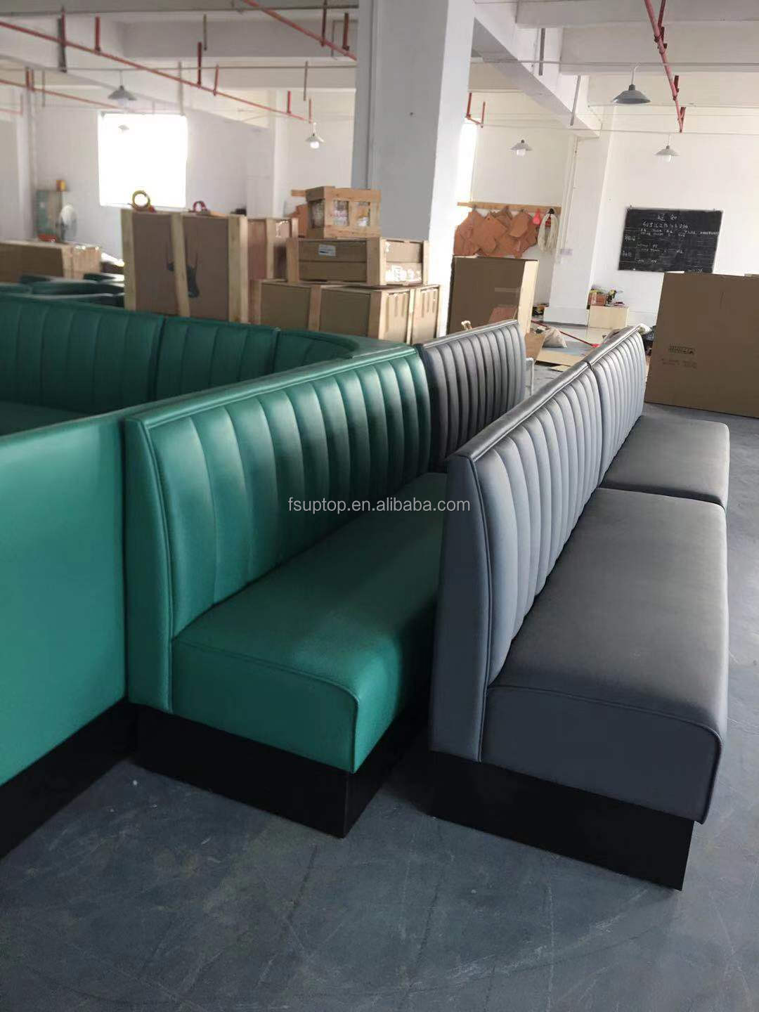product-High quality restaurant dining furniture leather sofa booth-Uptop Furnishings-img-2