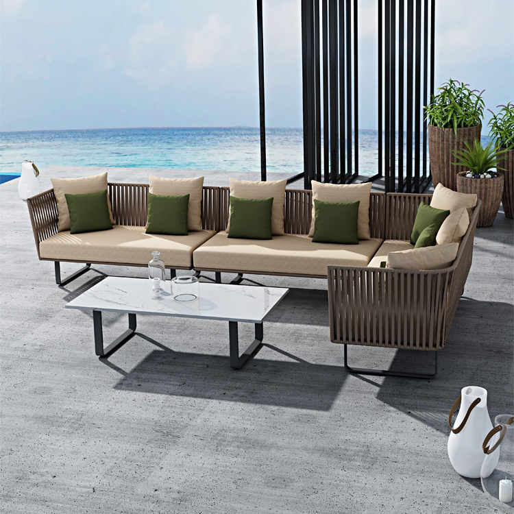 Popular leisure aluminum casting frame garden sofa chair outdoor furniture