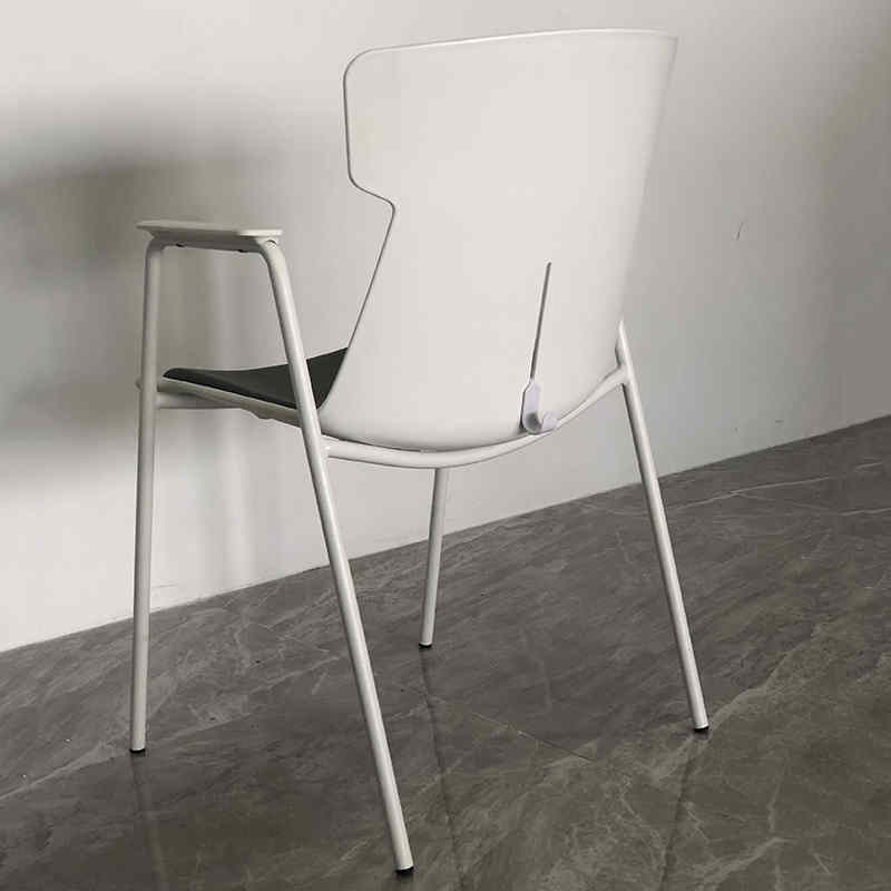 product-High quality white comfortable plastic arm chair-Uptop Furnishings-img