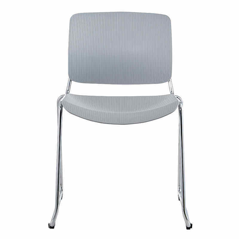 High quality stainless steel metal frame plastic back office chair