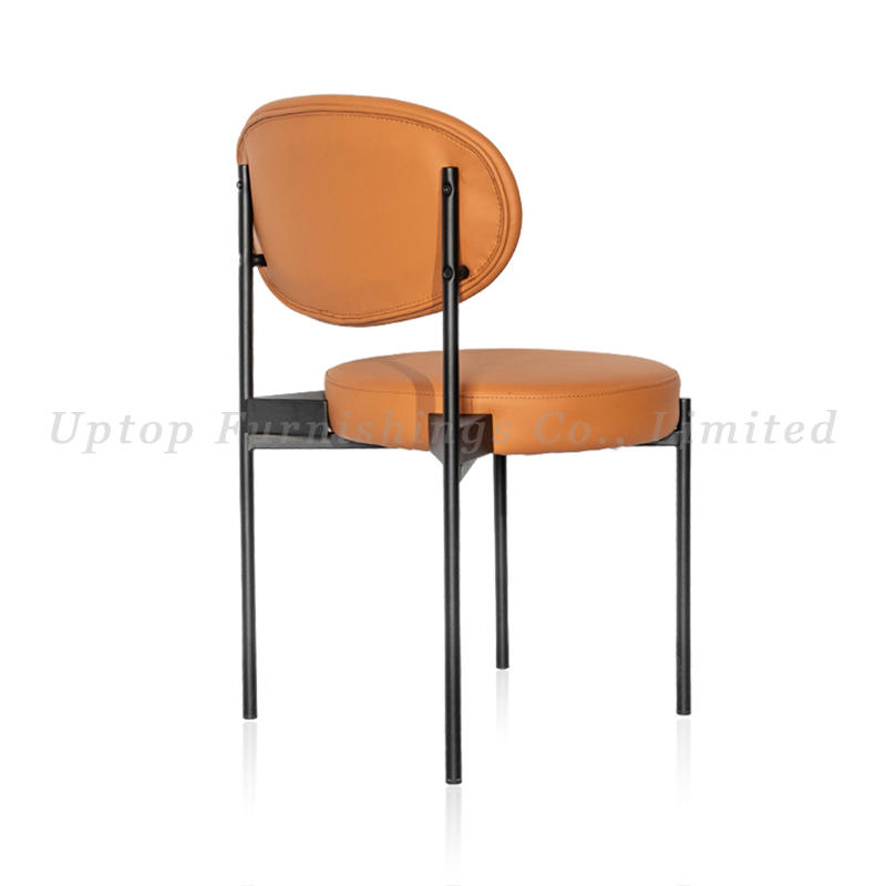Modern high quality metal and upholstery restaurant set dining chair