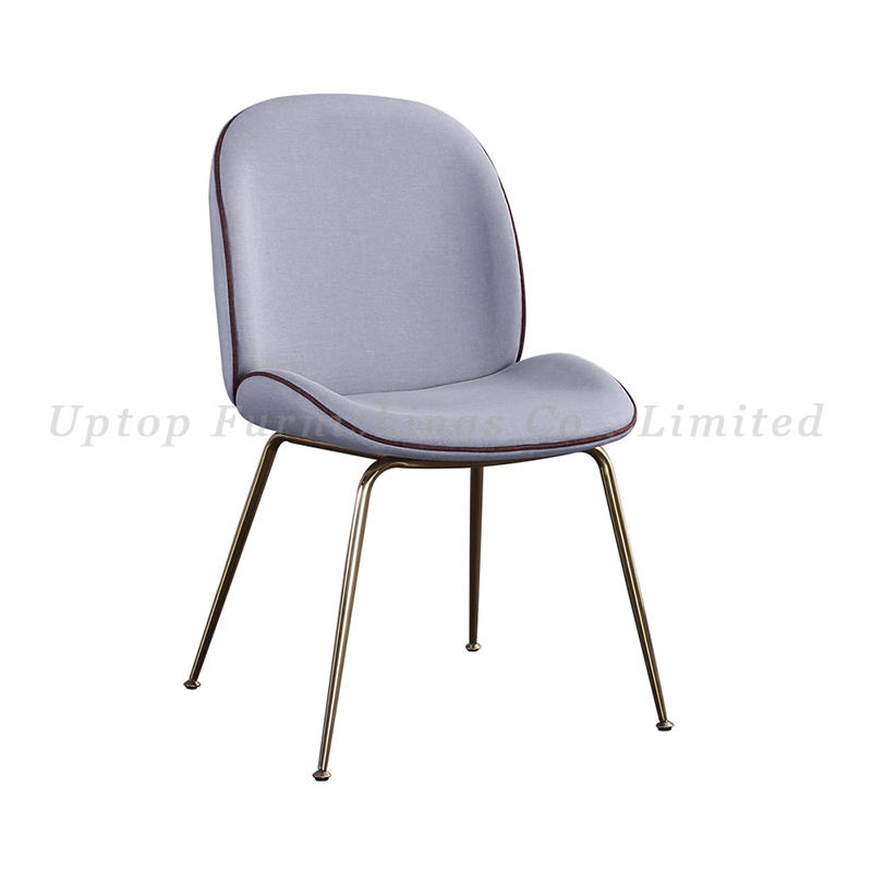 Hotsale restaurant sets metal upholstery dining chair coffee chair for sale
