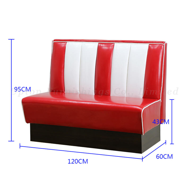 Retro 50s American style bel air diner booth restaurant sofa