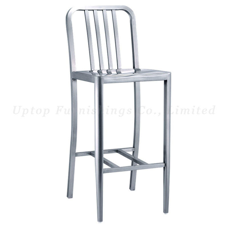 Industrial bar furniture stainless steel metal bar chair for sale
