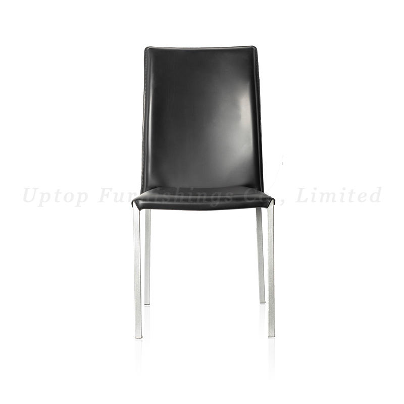 New design hotel stackable metal leather banquet wedding chair
