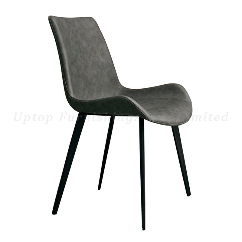 Hot sale factory price restaurant set furniture pu leather upholstery metal chair