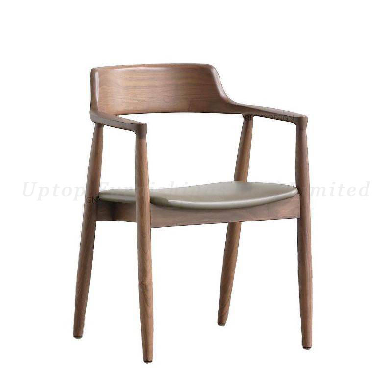 Wholesale modern comfortable canteen design restaurant dining wooden chairs