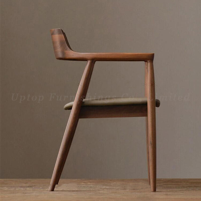 Wholesale modern comfortable canteen design restaurant dining wooden chairs