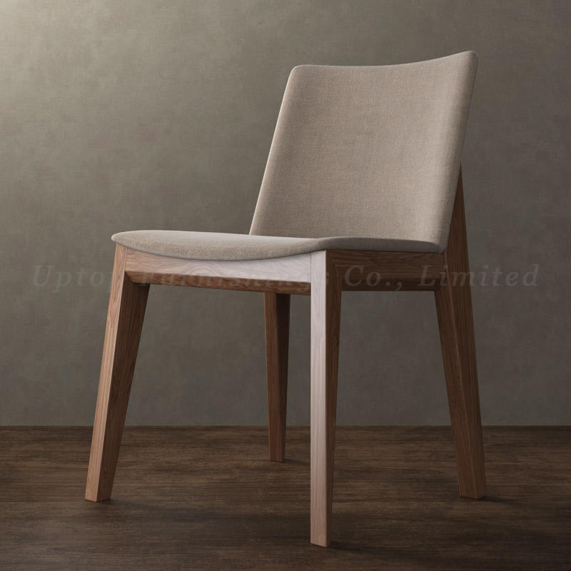 Modern comfortable wood upholstered dining wood chair for sale