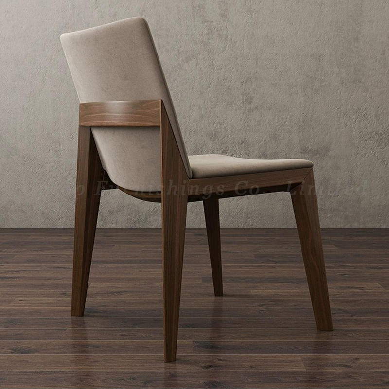 Modern comfortable wood upholstered dining wood chair for sale