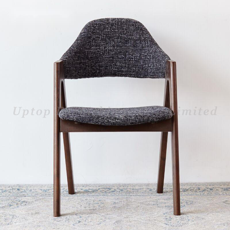 modern wooden coffee shop furniture Dining canteen brown restaurant chairs for sale