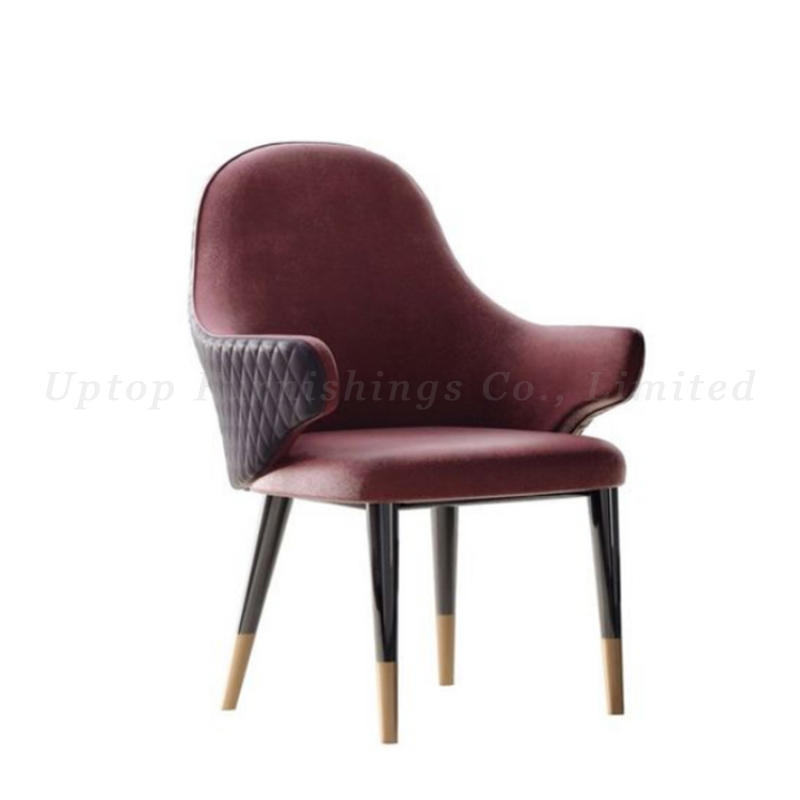Commercial hotel lobby upholstery armchair Luxury restaurant chairs