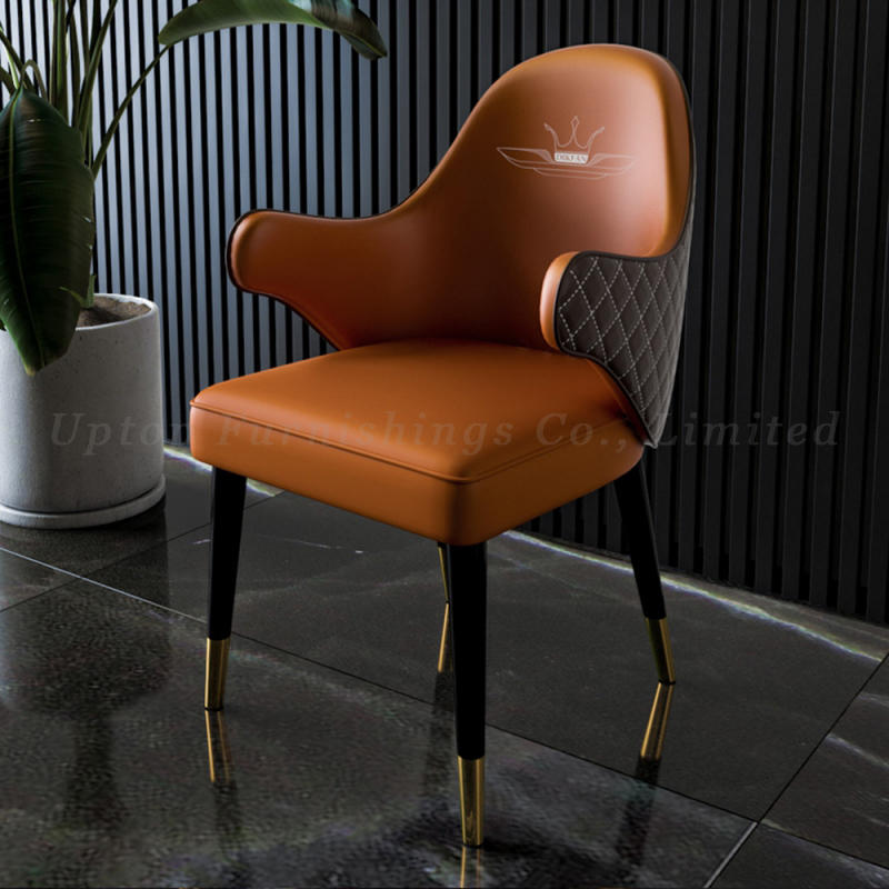 Commercial hotel lobby upholstery armchair Luxury restaurant chairs