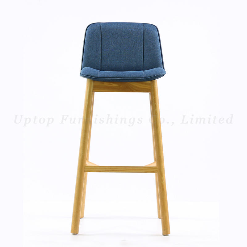 Modern high quality bar furniture pu leather upholstery bar wood chair for sale