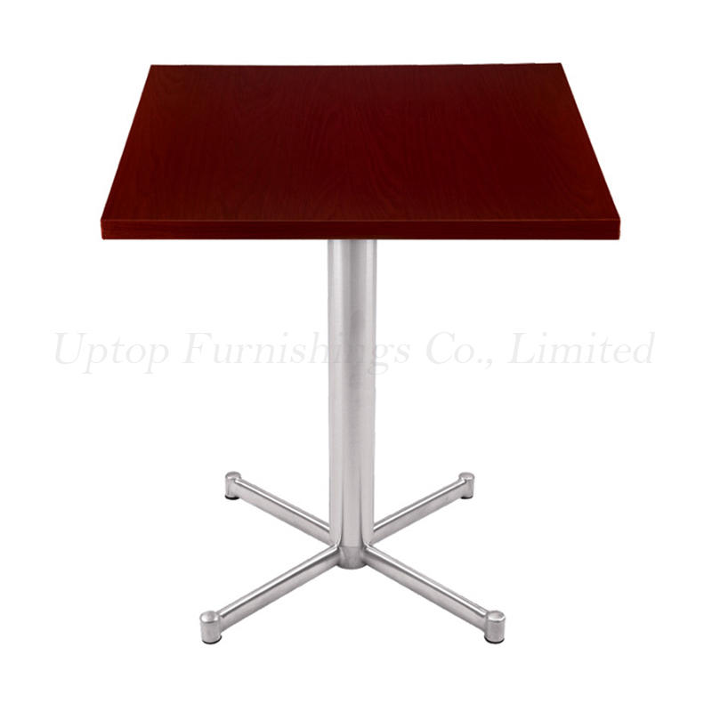Design wood Dining sets Coffee furniture metal Square restaurant tables