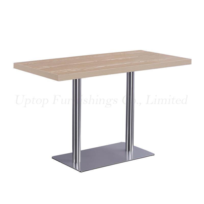 Design wood Dining sets Coffee furniture metal Square restaurant tables