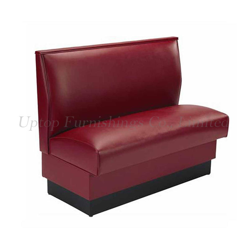Red retro restaurant american diner booth set for sale banquette seating cafe cafeteria pu leather cheap good price