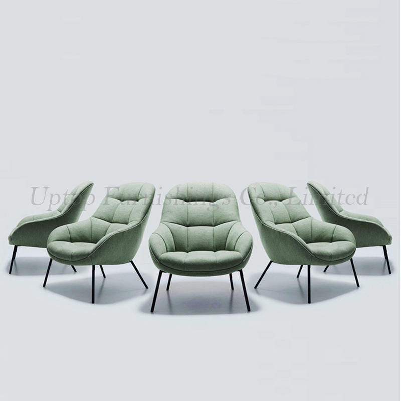 Modern popular leisure comfortable fabric living room chairs