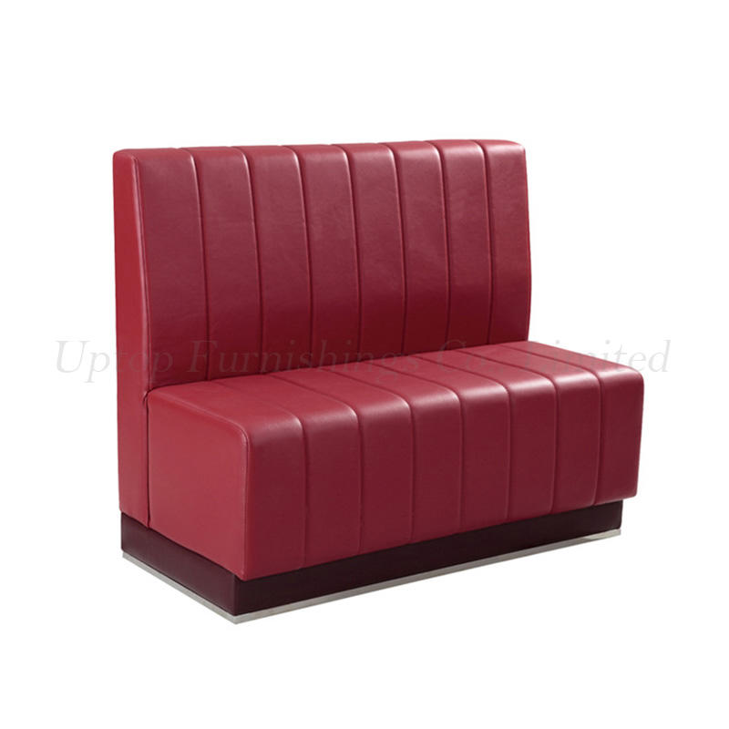 Modern commercial top grade PU leather booth seating furniture for restaurant