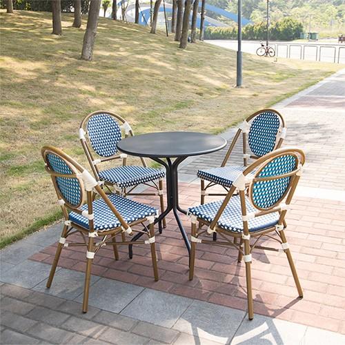 (SP-OC356) High quality Outdoor rattan cafe dining chair garden sets
