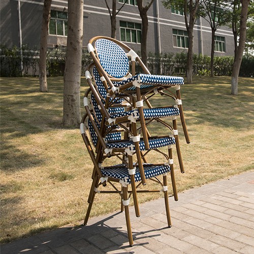 (SP-OC356) High quality Outdoor rattan cafe dining chair garden sets-5
