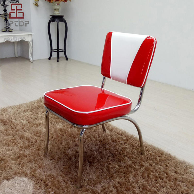 (SP-LC292) High quality 201stainless steel soft leather chair for fast food restaurant