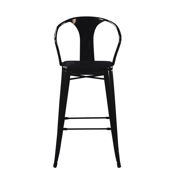 (SO-MC040) Vintage metal high chair for cafe bar used furniture
