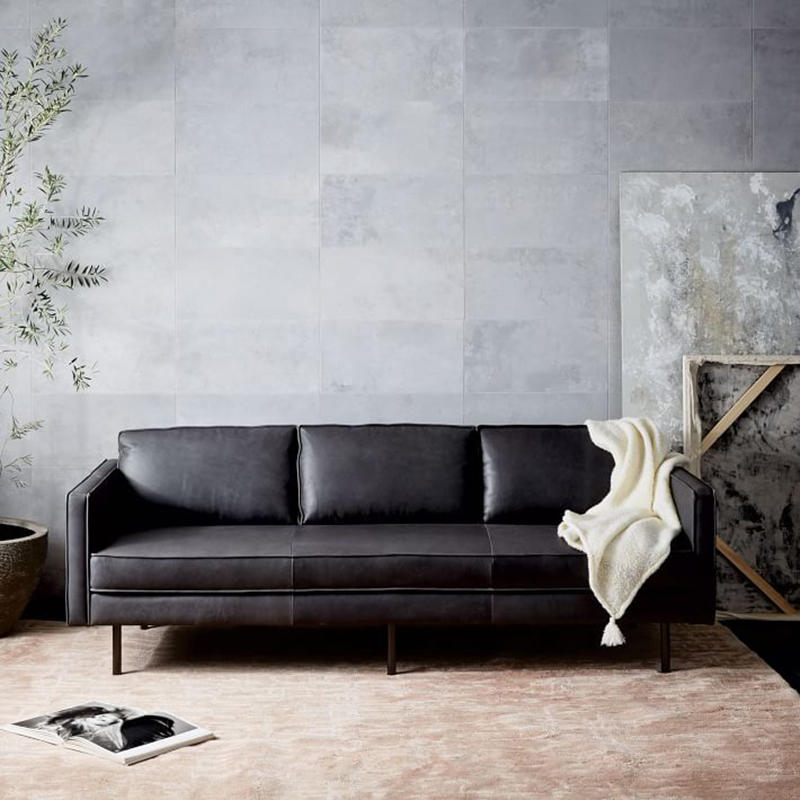 Modern luxury sofa furniture leather sectional living room sofa set (SP-SF203)