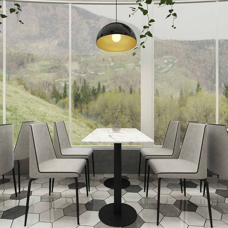 news-Uptop Furnishings-high end industrial dining table and chairs stackable from manufacturer for a