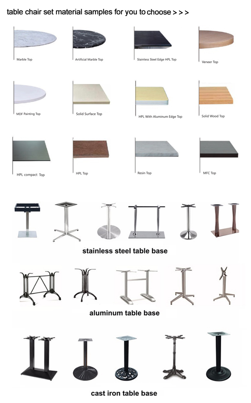 high end industrial dining table and chairs stackable from manufacturer for airport-8