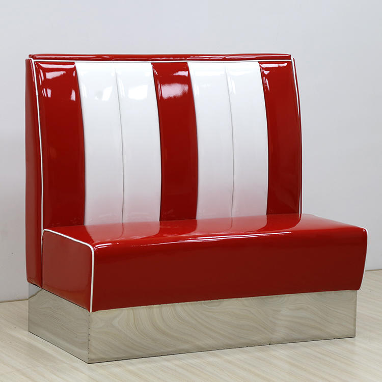 (SP-KS265) 1950s leather sofa restaurant booth for sales