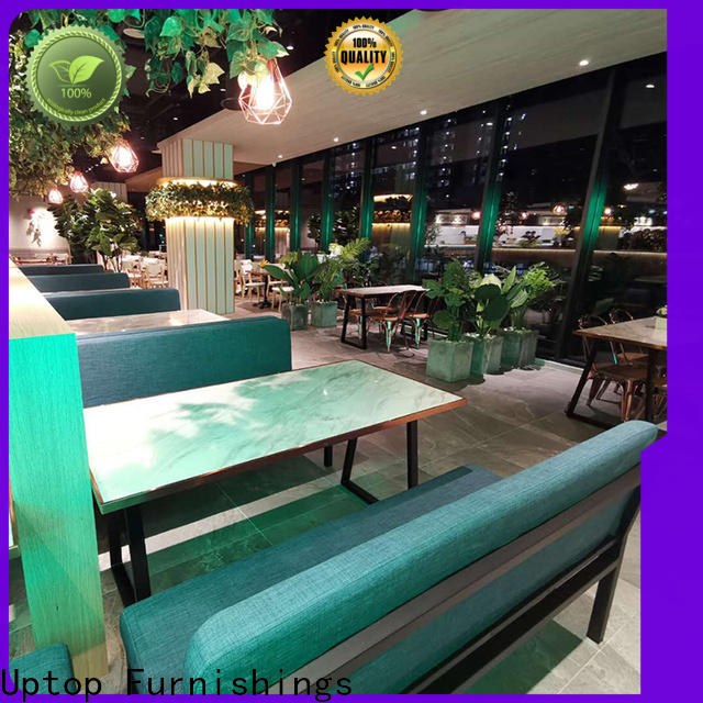 Uptop Furnishings good-package canteen table and chairs bulk production for cafe