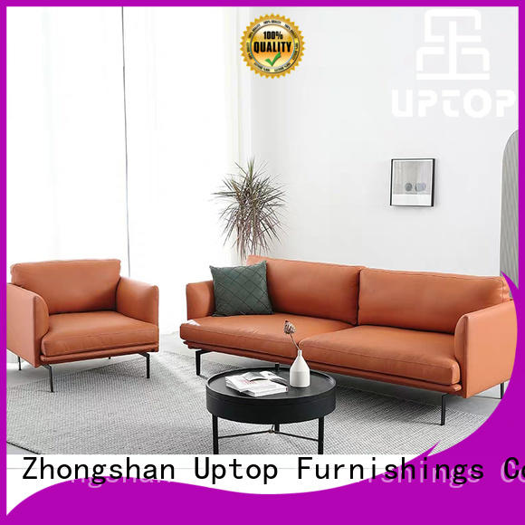 Uptop Furnishings leather waiting room sofa China manufacturer for bank