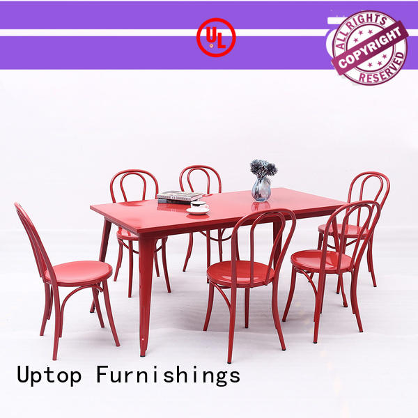 Uptop Furnishings side canteen table and chairs China Factory for hotel