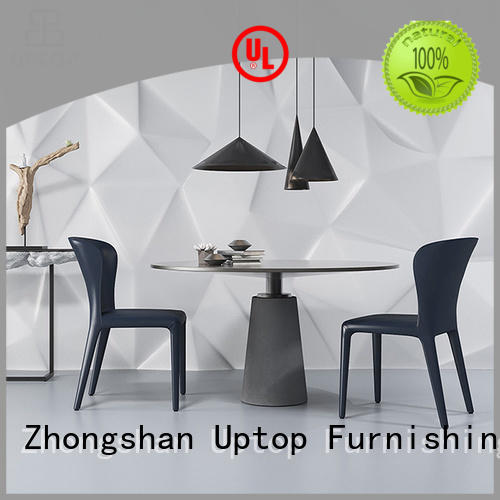 Uptop Furnishings legs upholstered dining room chairs bulk production for cafe